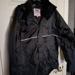 Viking Black Raincoat for Men